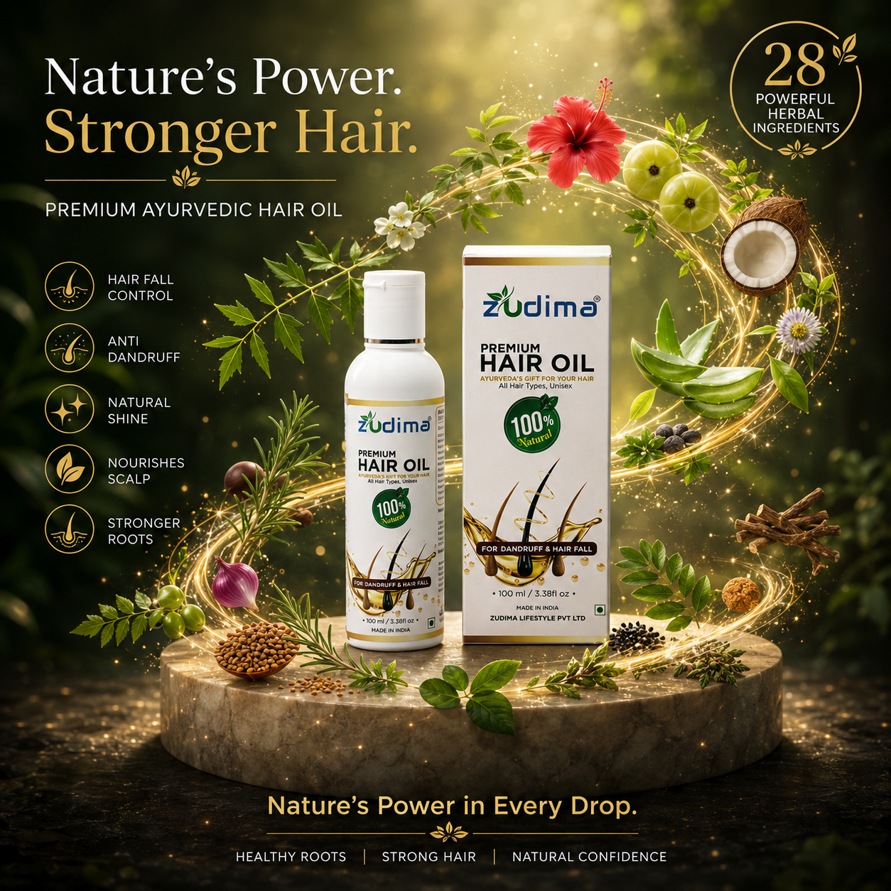 ZUDIMA Premium Hair Oil view 2